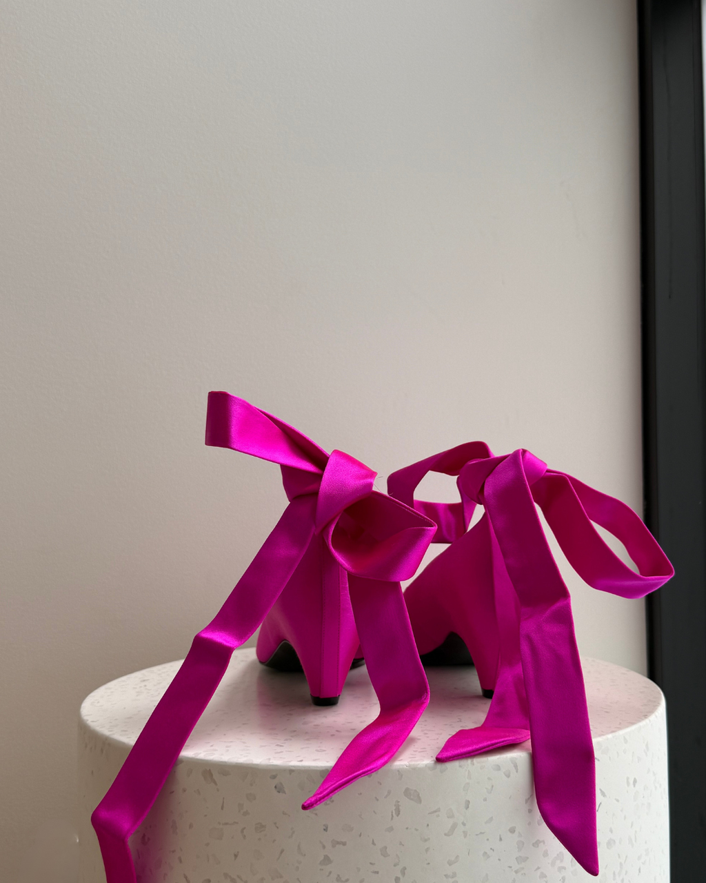 Stella McCartney Pink Satin Mary Jane Heels - Size 37.5