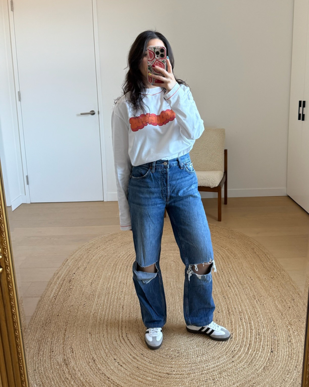 Re/Done Relaxed Fit Mid Waist Jeans - Size 27