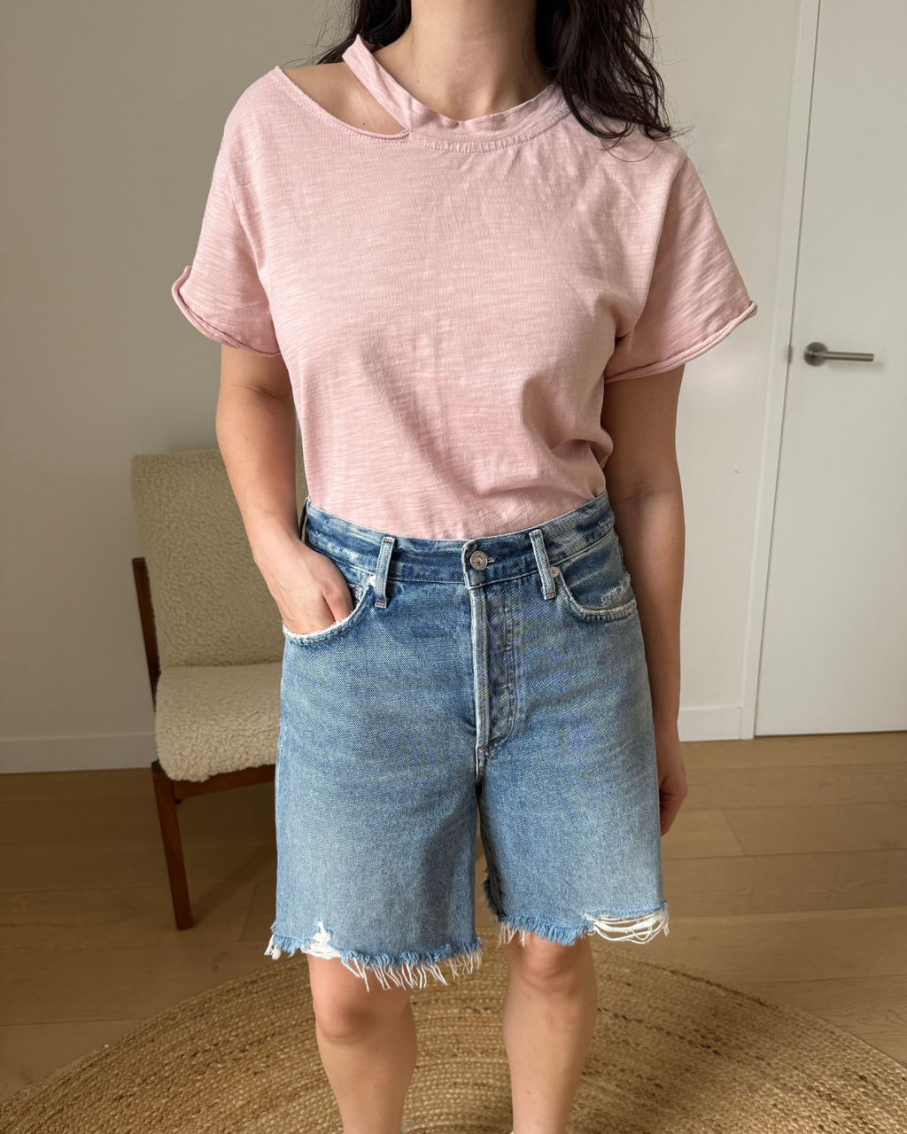 Marissa Webb Tate Cut Out Tee - Size Small