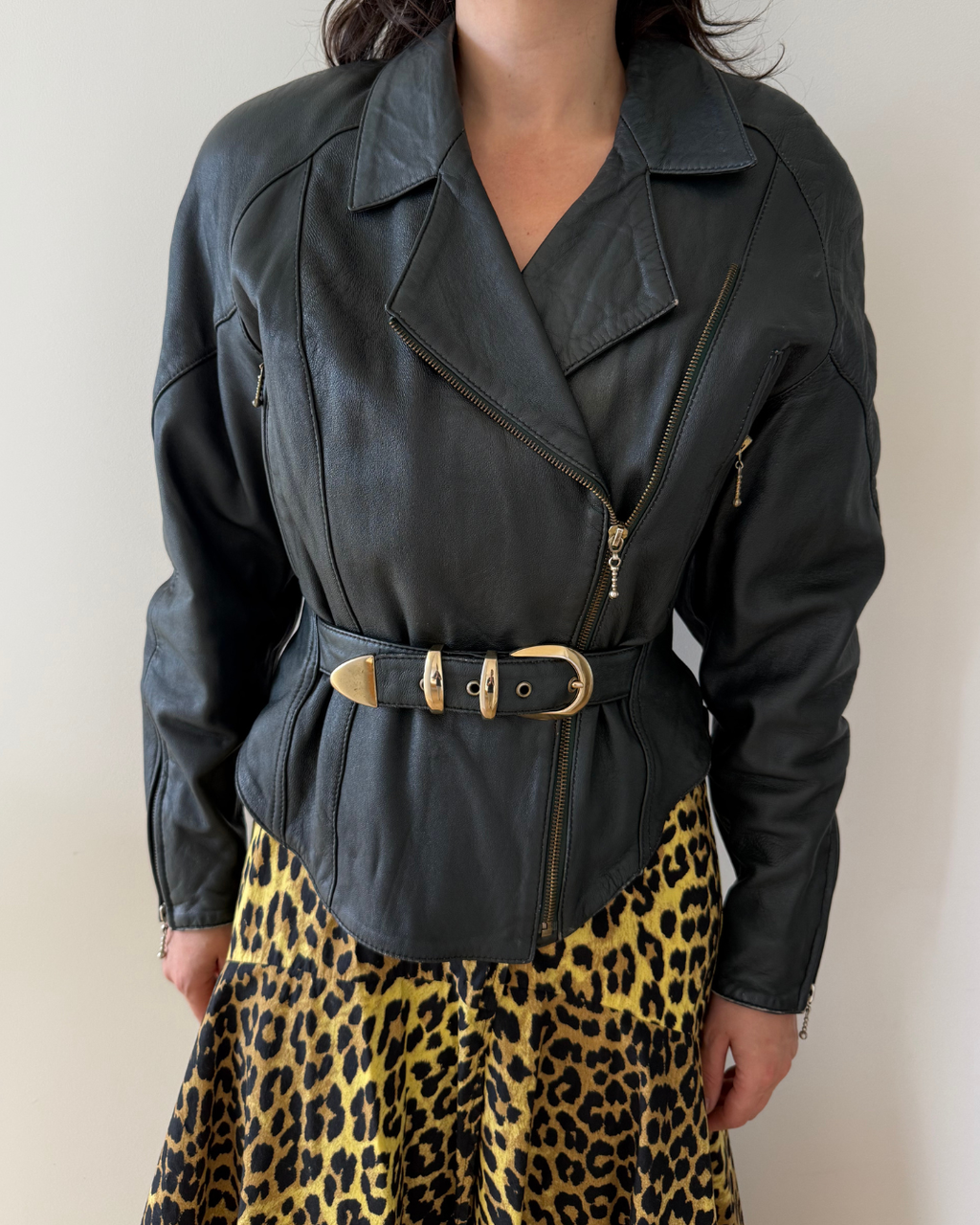 Vintage Leather Jacket - Size Medium