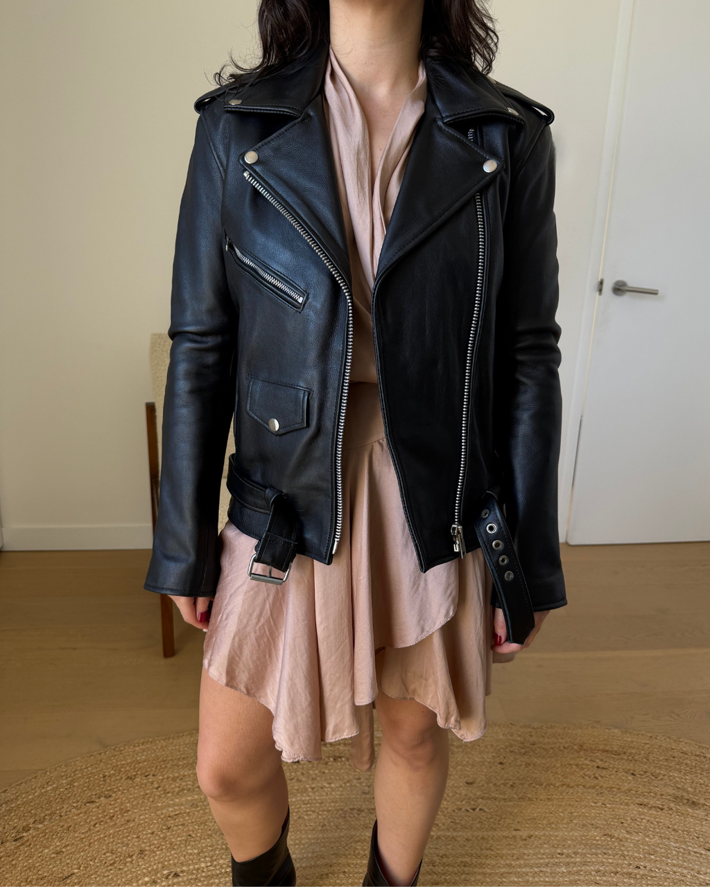 Understated Leather Jacket - Size Small