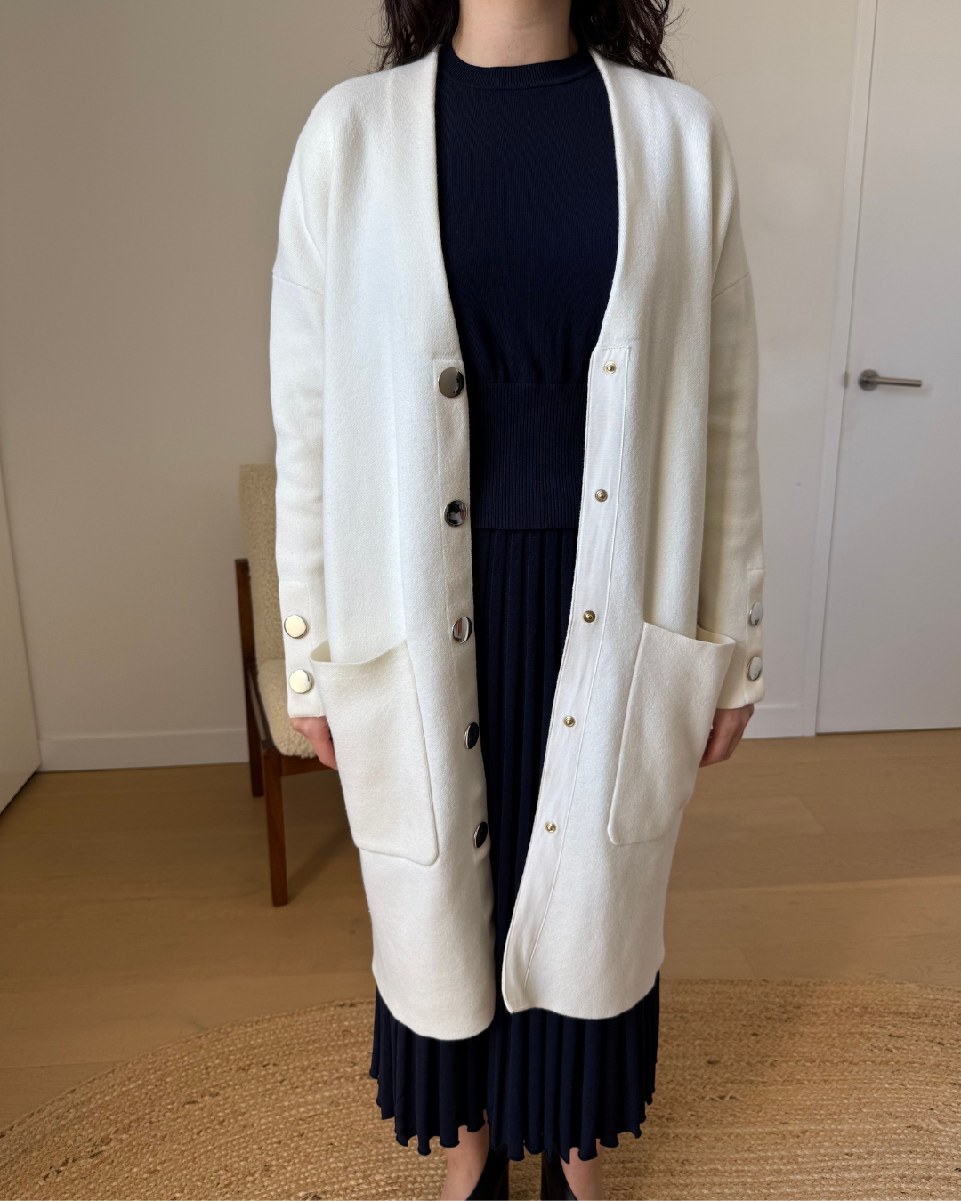 Maje Longline Cardigan - Size 1 (AU 8)