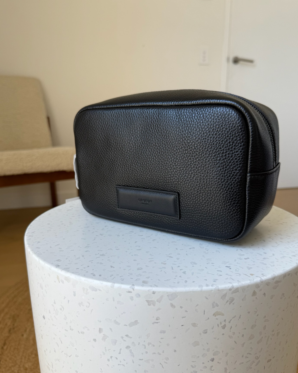 Oroton Ethan Pebble Toiletry Case