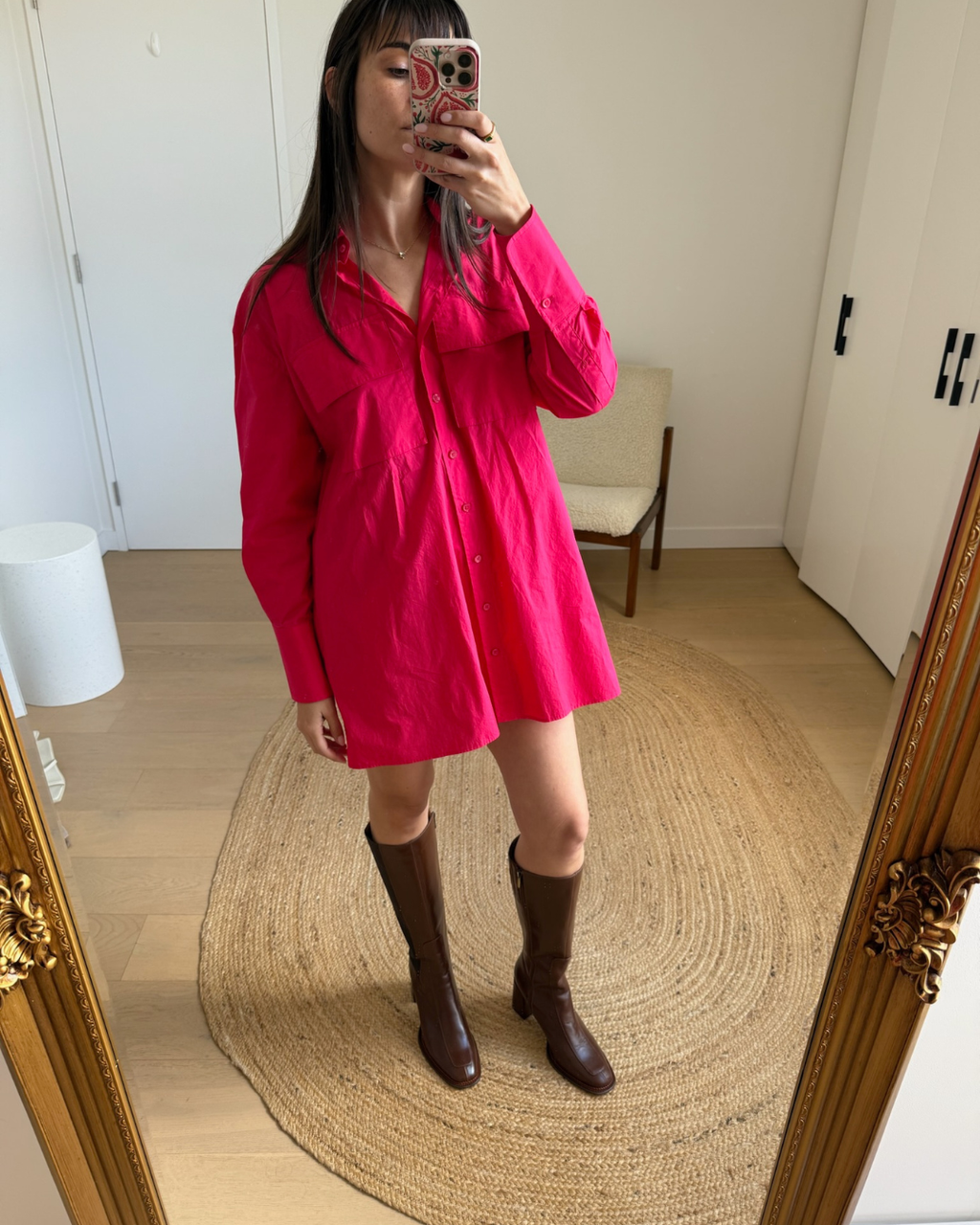 Scanlan Theodore Pink Shirt Dress - Size 6