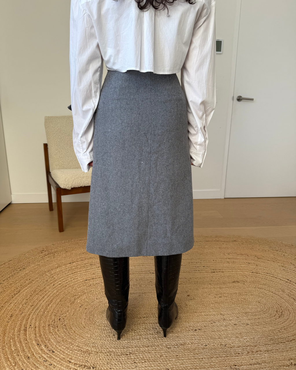 Hansen & Gretel Wool Wrap Midi Skirt - Size 0 (AU 6)