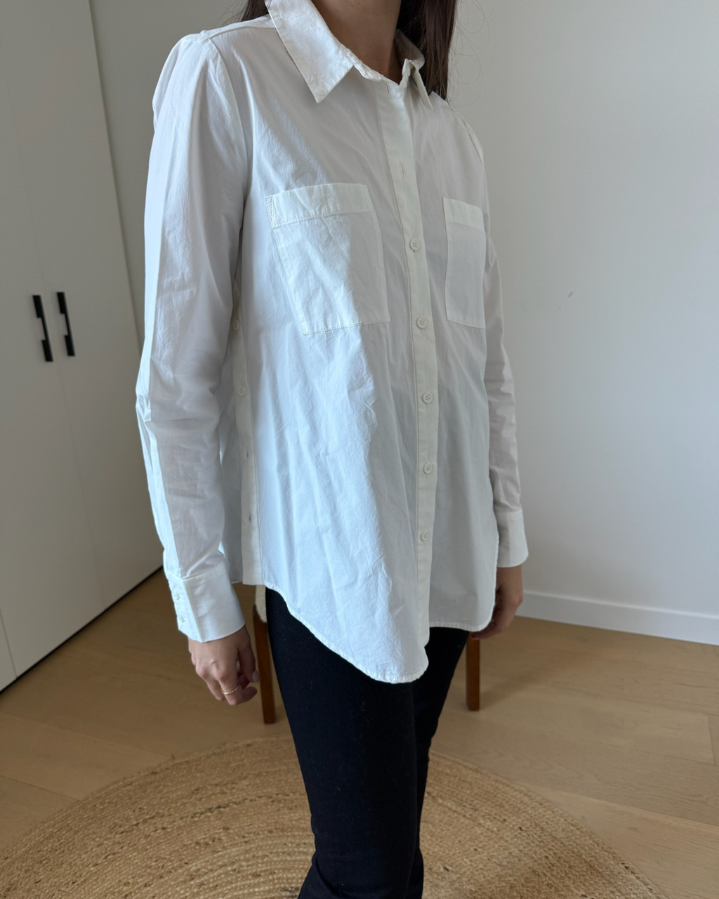 Cue White Button Up Shirt - Size 10