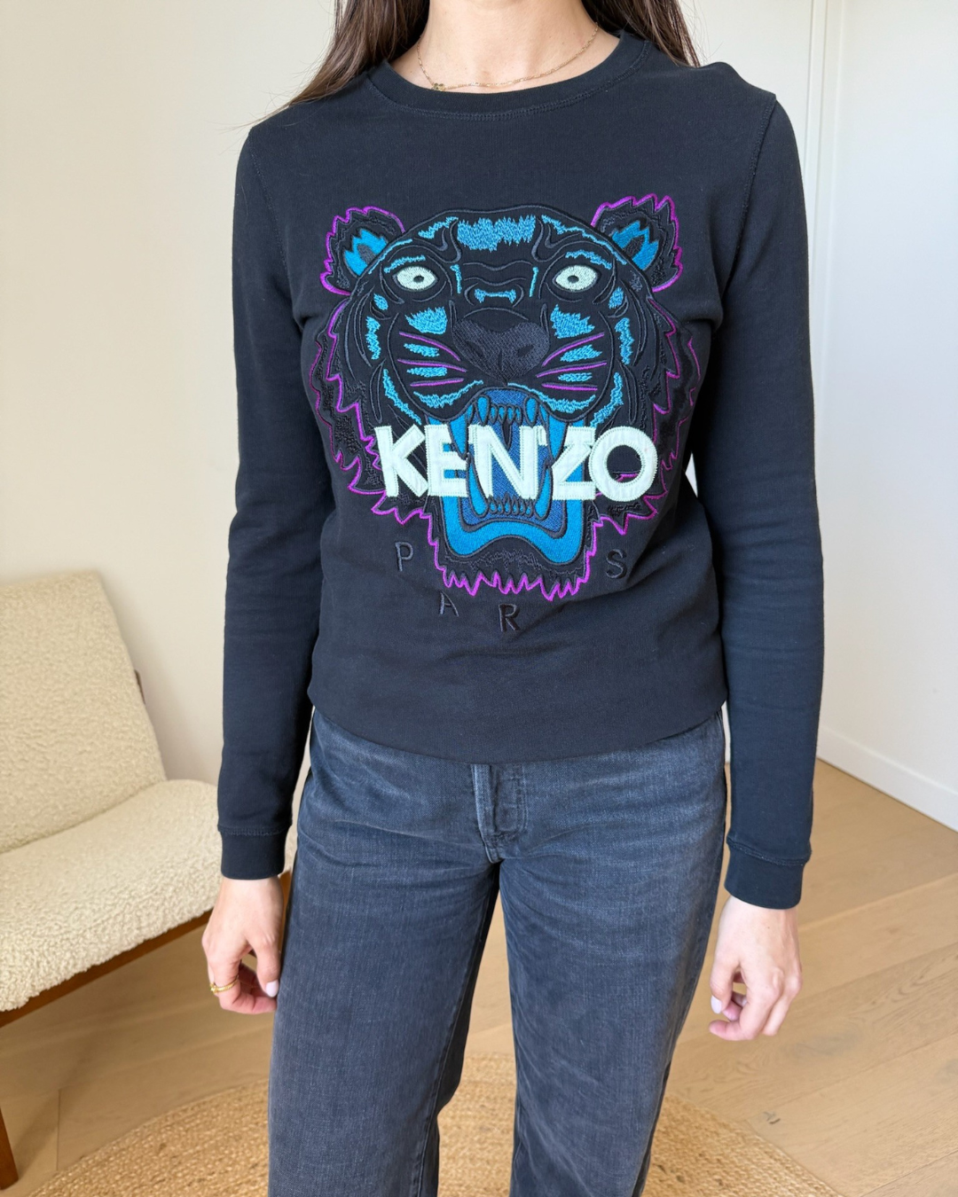 Kenzo Embroidered Tiger Sweatshirt - Small
