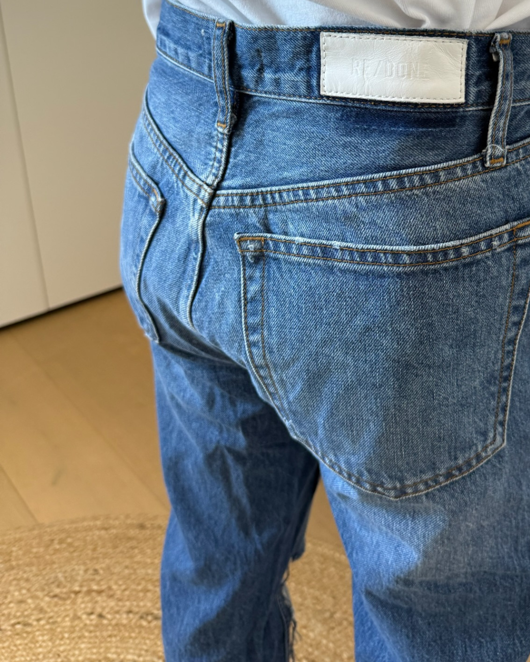 Re/Done Relaxed Fit Mid Waist Jeans - Size 27