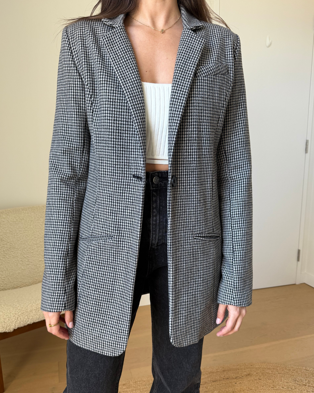 Remain Houndstooth Blazer - Size 10