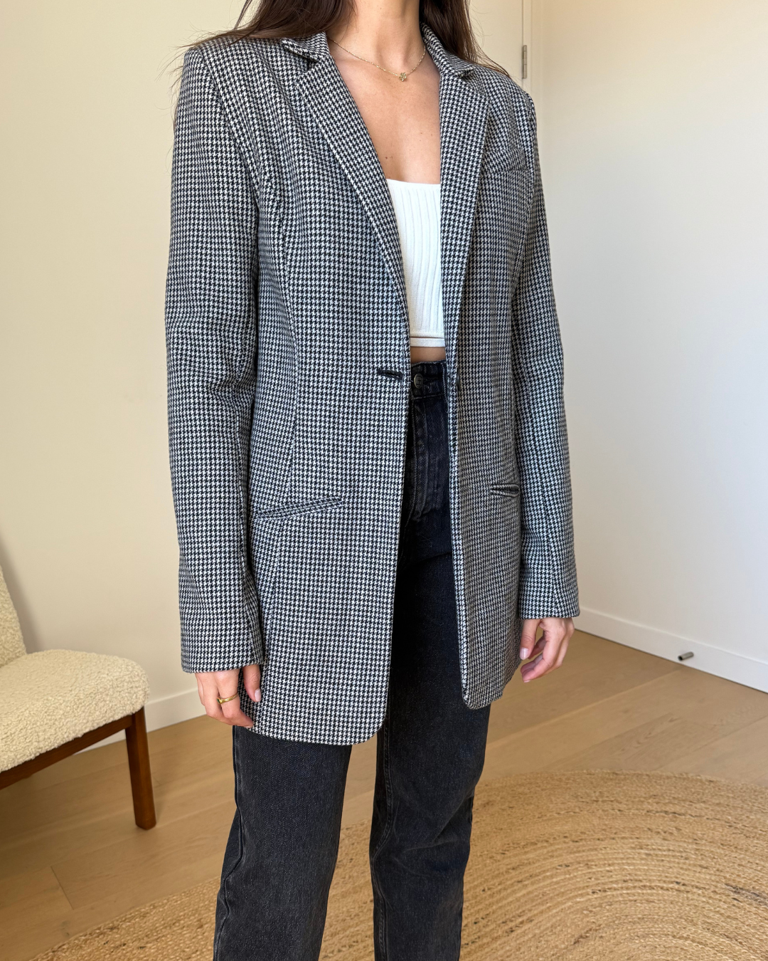 Remain Houndstooth Blazer - Size 10