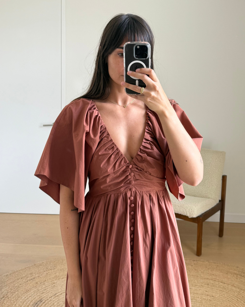 Joslin Sakura Cotton Midi Dress - Size 8