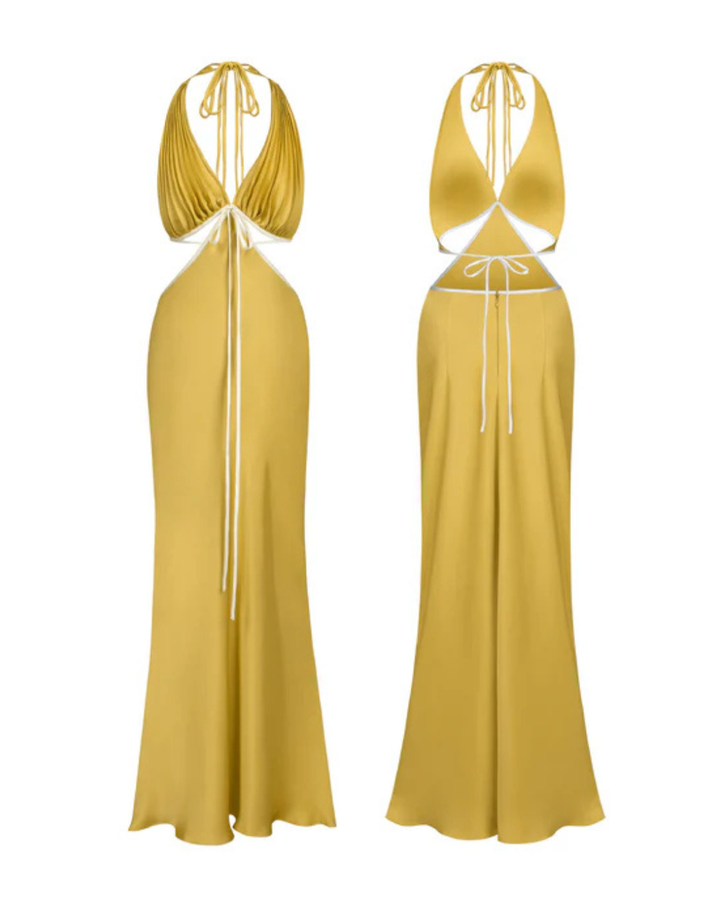 Onarin Ms Pleat Cut Out Dress - Size Small